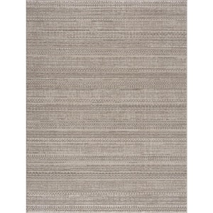 Nate 9 ft. X 12 ft. Beige, Brown, Ivory Neutral Minimalist Cozy Contemporary Moroccan Tribal Modern Style Soft Area Rug