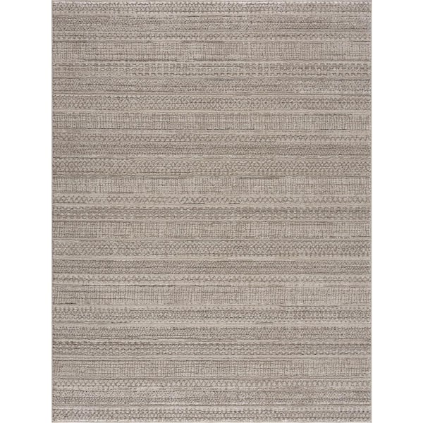 Nate Ivory Beige 8 ft. x 10 ft. Area Rug
