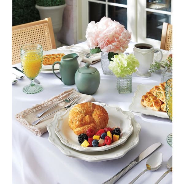 6 Piece 14.2 oz. Clear glass Hobnail Goblet Drinkware Set in Green