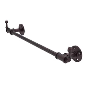 Pipeline Collection 18 in. Towel Bar with Integrated Hooks in Antique Bronze