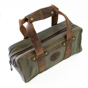 Canvas Leather Zippered Ammo Bag