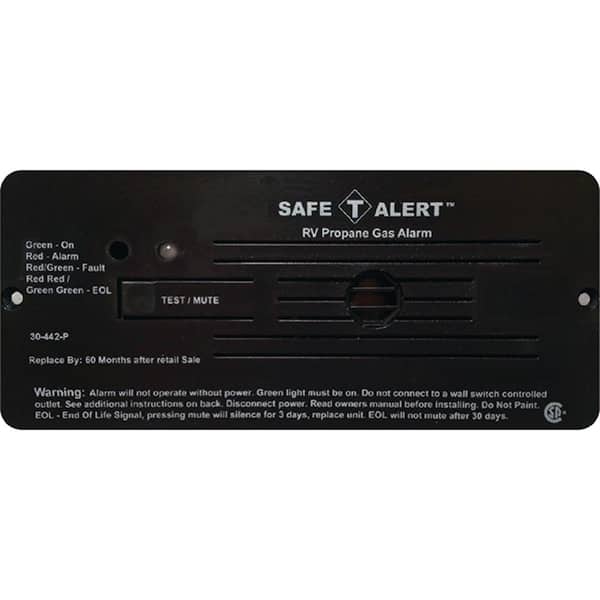 MTI Industries 30 Series 12-Volt Safe-T-Alert Flush Mount RV Propane/LP Gas Alarm in Brown