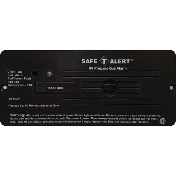 Mti Industries 30 Series 12 Volt Safe T Alert Flush Mount Rv Propane Lp Gas Alarm In Black 30 442 P Bl The Home Depot