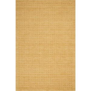 Perris Gold 5 ft. x 8 ft. Solid Contemporary Area Rug