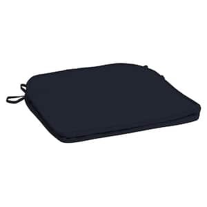 ProFoam 18 in. x 18 in. Outdoor Rounded Back Seat Cushion Cover in Classic Navy Blue