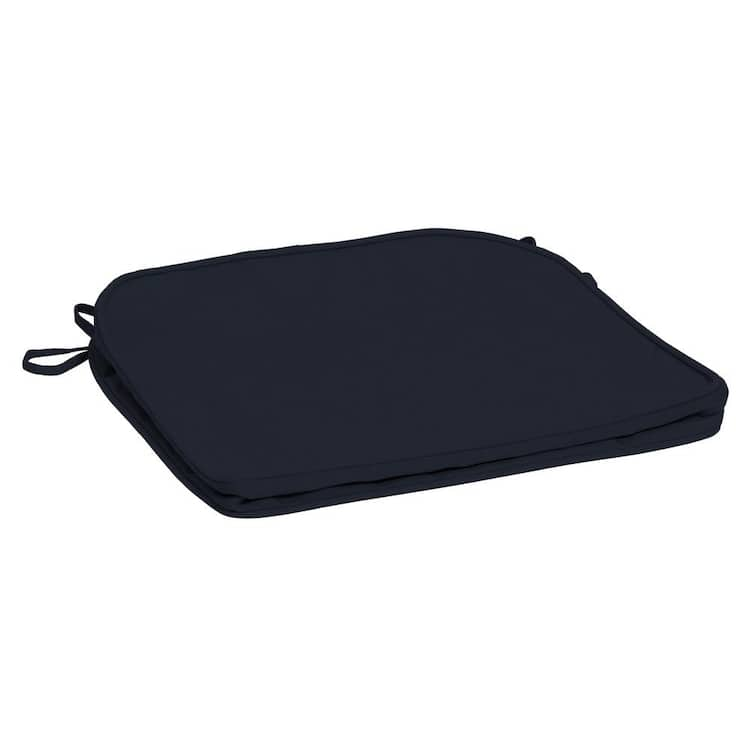 ARDEN SELECTIONS ProFoam 18 in. x 18 in. Outdoor Rounded Back Seat Cushion Cover in Classic Navy Blue