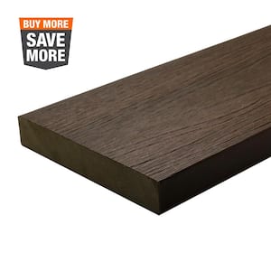 UltraShield Naturale Cortes 1 in. x 6 in. x 8 ft. Spanish Walnut Solid Composite Decking Board