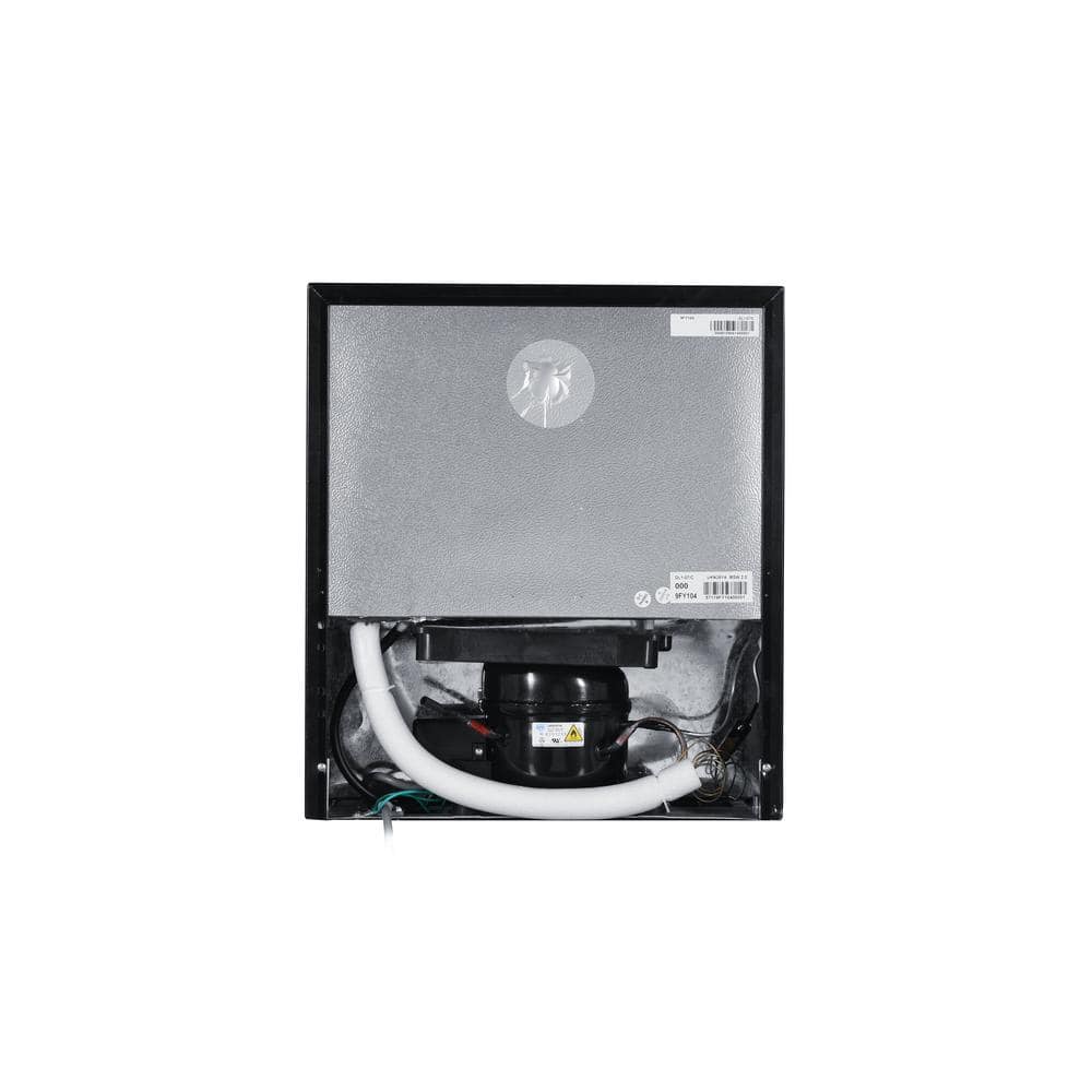 Black Compact Energy Star Mini Fridge with Reversible Door