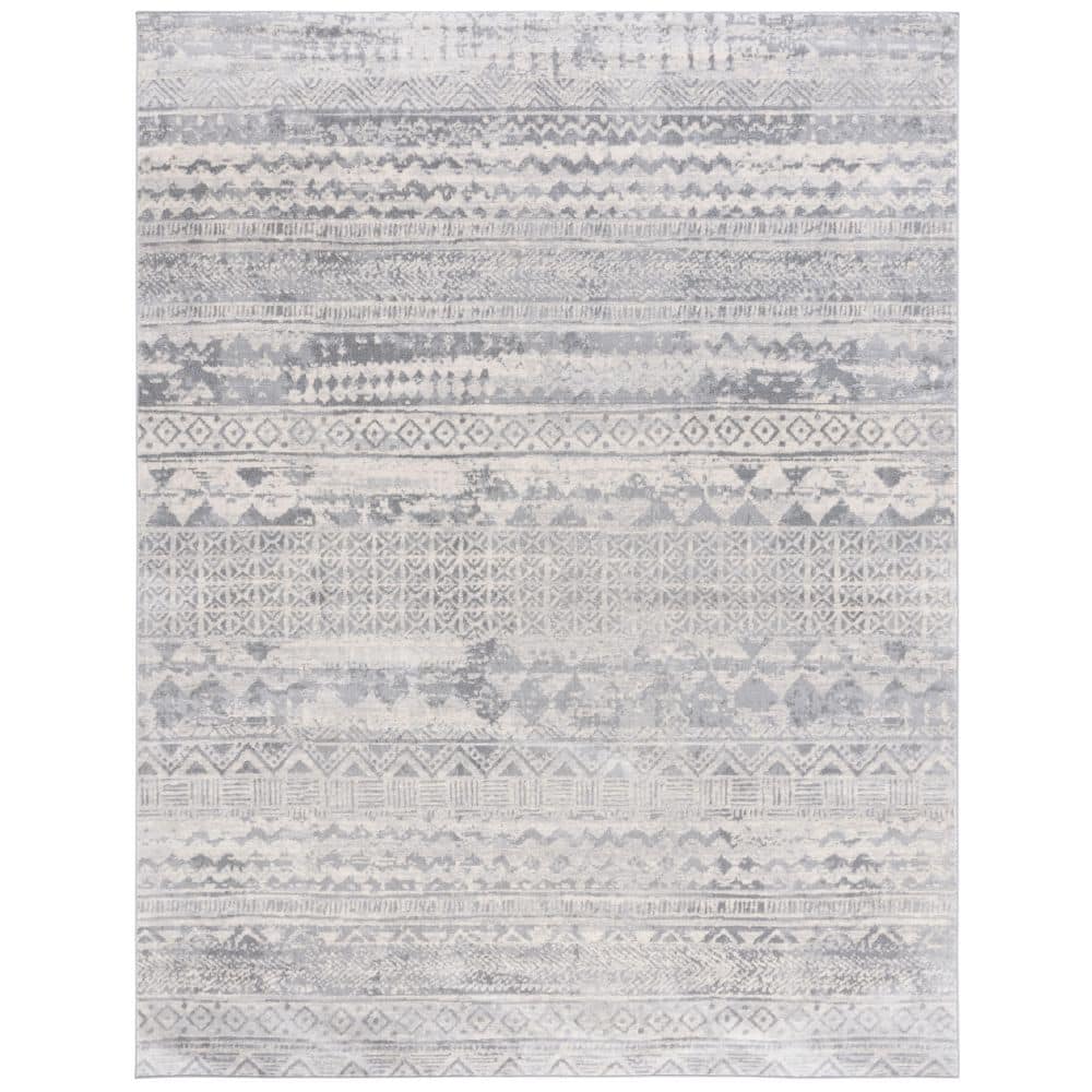 Brentwood 8 ft. x 10 ft. Gray/Light Gray Distressed Striped Area Rug price history on PriceWatchPro