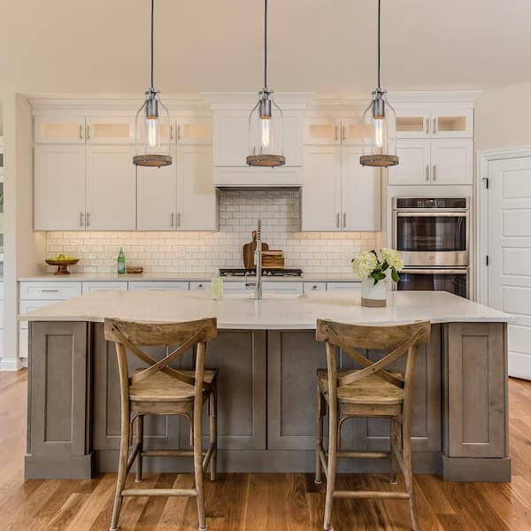 Lnc Diy Farmhouse Brushed Silver Pine, Photos Of Kitchen Islands With Pendant Lighting And Lights