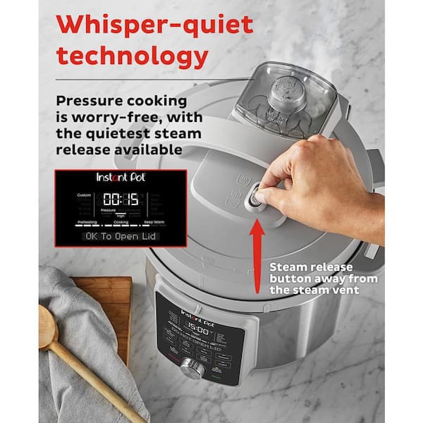 Instant Pot Duo Plus, 6-Quart Whisper Quiet 9-in-1 Electric Pressure  Cooker, Slow Rice Steamer, Sauté, Yogurt Maker, Warmer & Sterilizer, Free  App