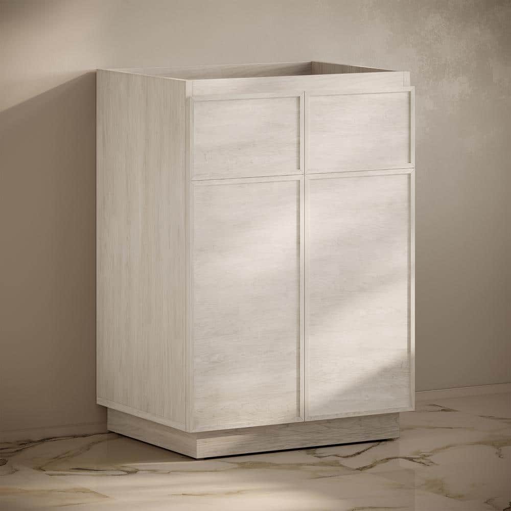 St. Tropez 24" White Oak Freestanding Bathroom Vanity Cabinet
