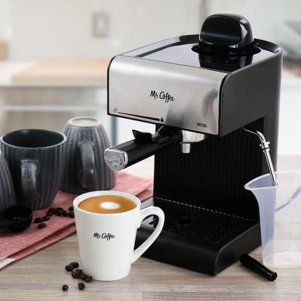 Mr. Coffee Steam Espresso Maker/Coffee Maker/Milk Frother Black BVMC-ECM170  - Best Buy