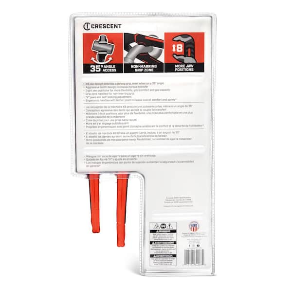 Crescent Z2 K9 10 in. and 12 in. V-Jaw Tongue and Groove Dual