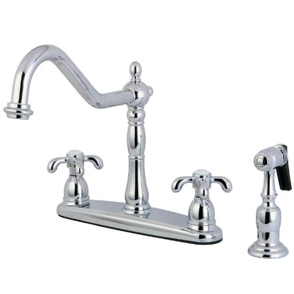 Kingston Brass French Country 2-Handle Standard Kitchen Faucet with ...