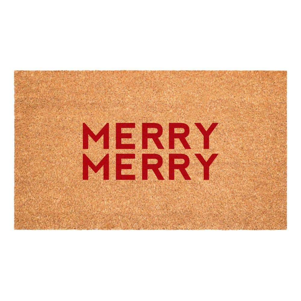 Multi-Colored 29 in. x 17 in. Coir Outdoor Door Mat price history on PriceWatchPro