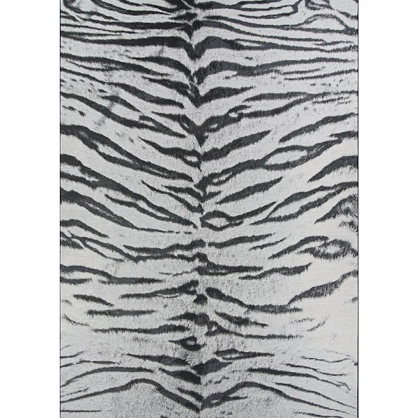 Dolce Bengal Ivory 2 ft. x 7 ft. Indoor/Outdoor Area Rug