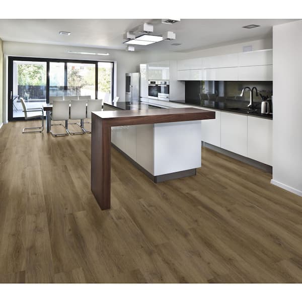 Vortex Wildwood Brown Oak 22 MIL x 9 in x 48 in L Click Lock