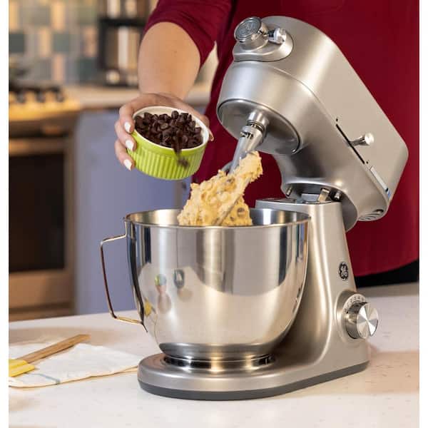 Household Mixers Electric Stand Mixer 6-Speed 1000-Watt Motor Cake Mixer  With 5.3 Qt Stainless Steel Mixing Bowl/Dough Hook/Whisk/Beater for