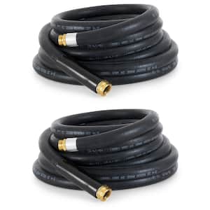 0.75 in. Dia x 25 ft. Industrial Rubber Garden Hose (2-Pack)