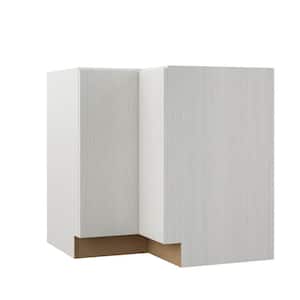 Designer Series Edgeley Assembled 33x34.5x20.25 in. EZ Reach Corner Base Kitchen Cabinet in Glacier