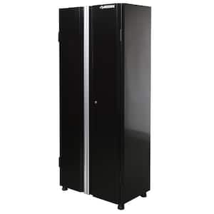 Ready-to-Assemble 24-Gauge Steel Freestanding Garage Cabinet in Black (30.5 in. W x 72 in. H x 18.3 in. D)
