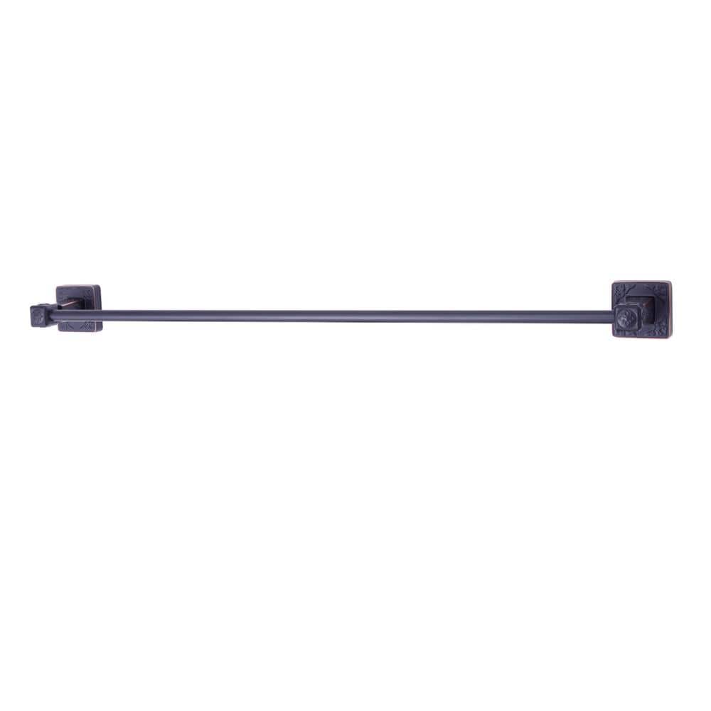 24-Inch Oil Rubbed Bronze Wall Mounted Towel Bar