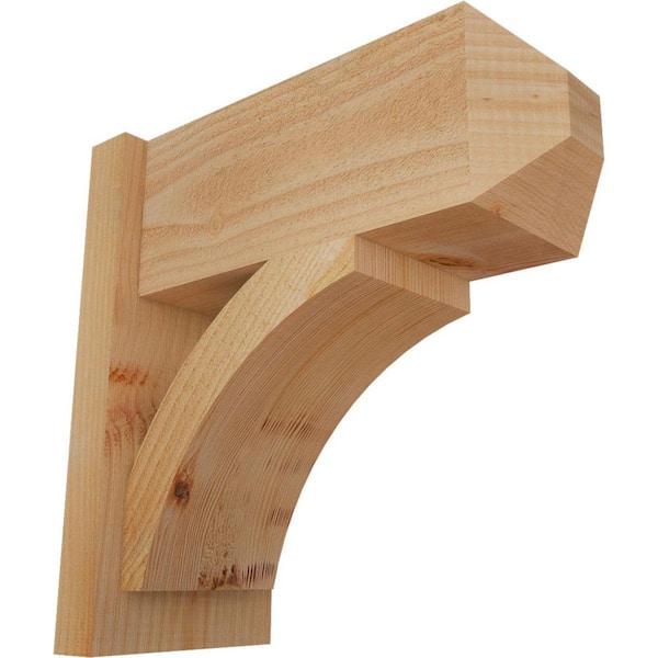 Ekena Millwork 8 in. x 18 in. x 18 in. Thorton Craftsman Rough Sawn Douglas Fir Outlooker