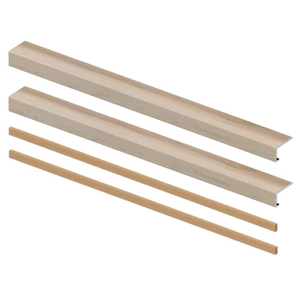 Muirfield Maple 8mm x 46in x 4in Exact Match Large Square Nose Open Stair Return/Landing Kit (2-Pack) price history on PriceWatchPro
