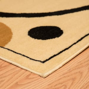 Hip Hop Ivory 5 ft. x 7 ft. Indoor Area Rug