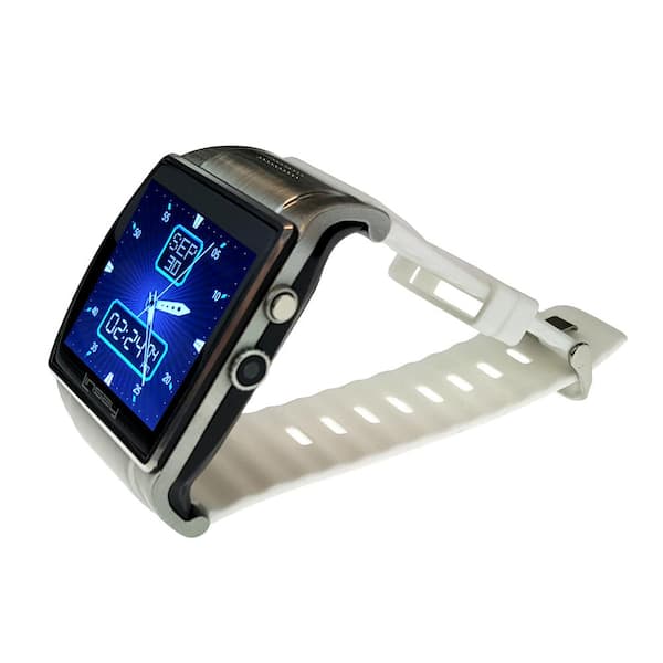 LINSAY EX5LW Executive Smart Watch White with Camera and Micro SD Card Slot up to 64GB