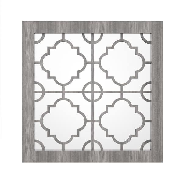 KOHROS 12 in. x 12 in. Classic Square Framed Decorative Mirror