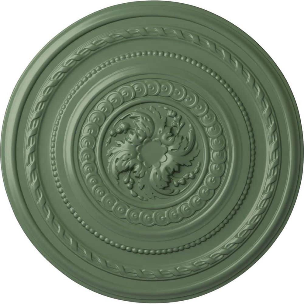"26-1/4"" x 1-1/2"" Pearl Urethane Ceiling (Fits Canopies up to 1-7/8""), Hand-Painted Athenian Green" price history on PriceWatchPro