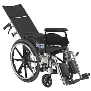 Viper Plus GT Full Reclining Wheelchair with 18 in. Seat and Full Arms