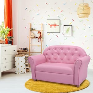 Pink Kids Sofa Princess Armrest Chair Lounge Couch Children Toddler Gift