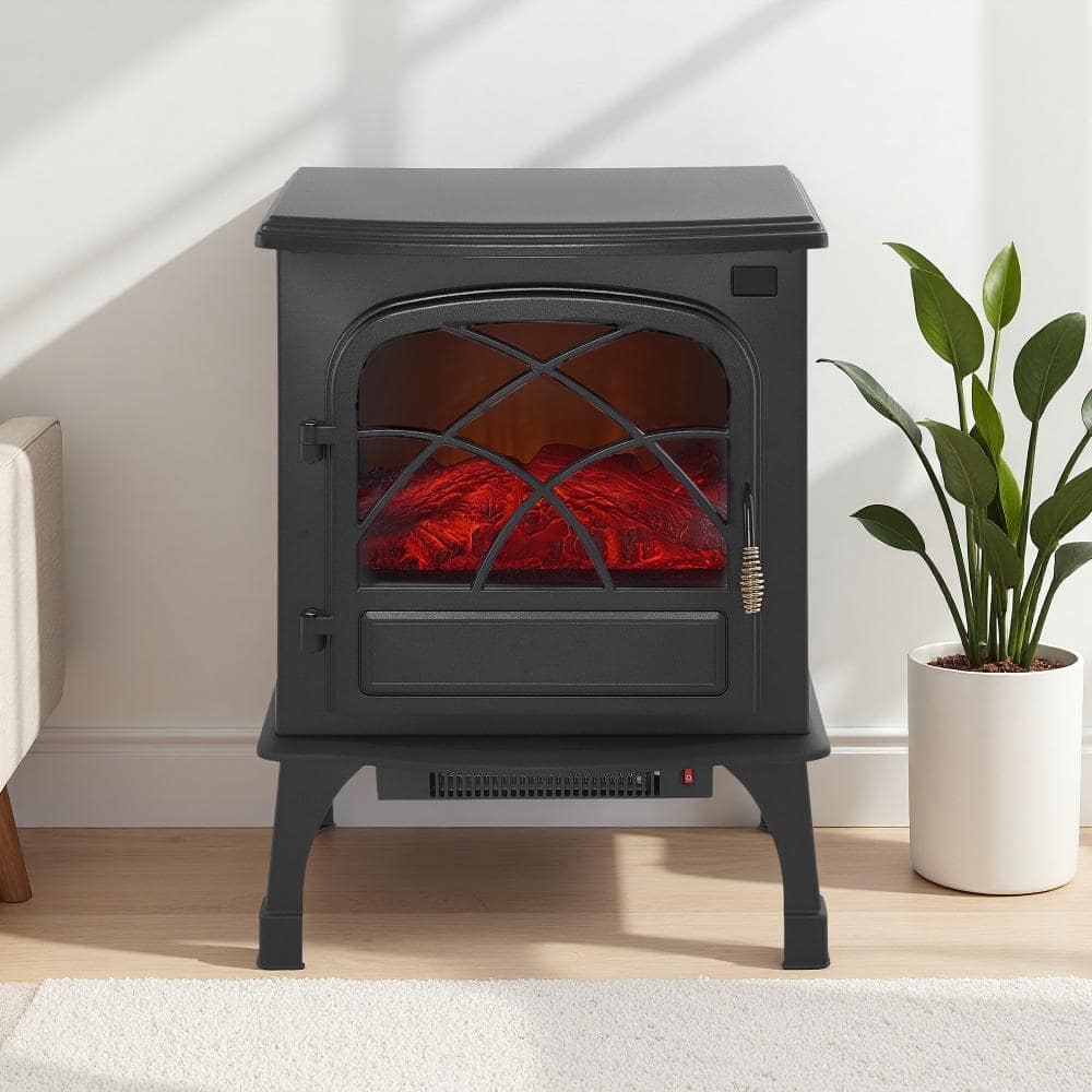 25.5 inch Freestanding Electric Fireplace Heater, 1500W, Adjustable 3D Flames, Remote Control, Infrared Heating price history on PriceWatchPro
