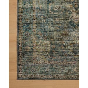 Anniston Lagoon/Multi 2 ft. x 5 ft. Machine Washable Area Rug