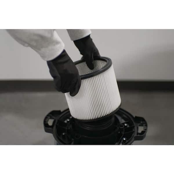 Cartridge Filter with Cap Fit for 6 Gal. to 16 Gal. Wet/Dry Vacuum