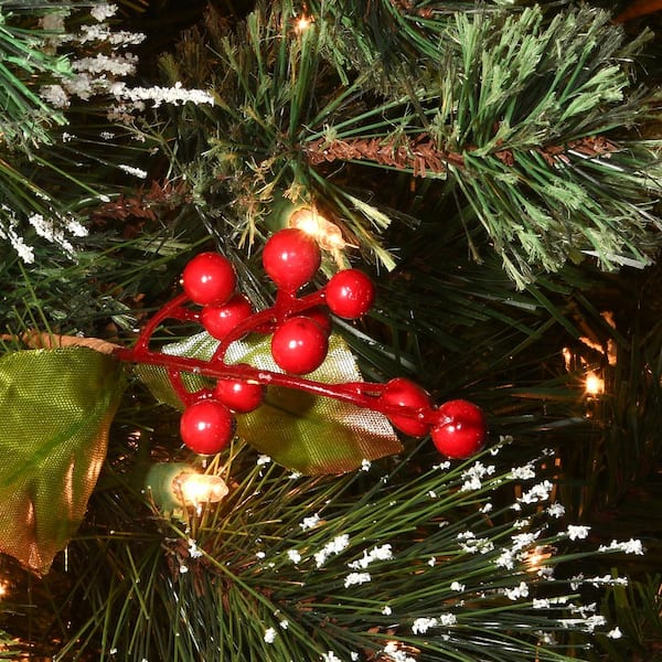 6.5 Brown/White Snowed Pine Cone Ornament Box - Set of 3