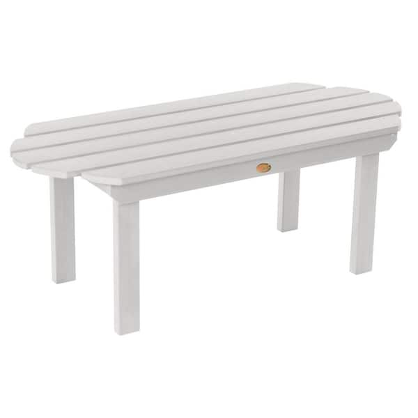 Highwood Classic Westport White Recycled Plastic Outdoor Coffee Table