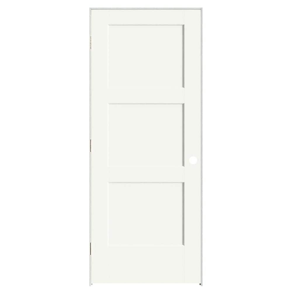 Calden 32 in. x 80 in. 3P Right-Hand Inswing Solid Core White Composite Single Prehung Interior Door 4-9/16 in. Jamb price history on PriceWatchPro