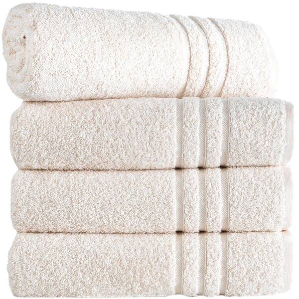 4 Piece Sea Salt Turkish Cotton Bath Towels SN551BT04 The Home Depot