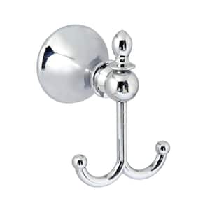 ANTICA Double Robe and Towel Hook in Polished Chrome