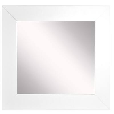 Framed Square Bathroom Vanity Mirror, Black 12 Square Mirror