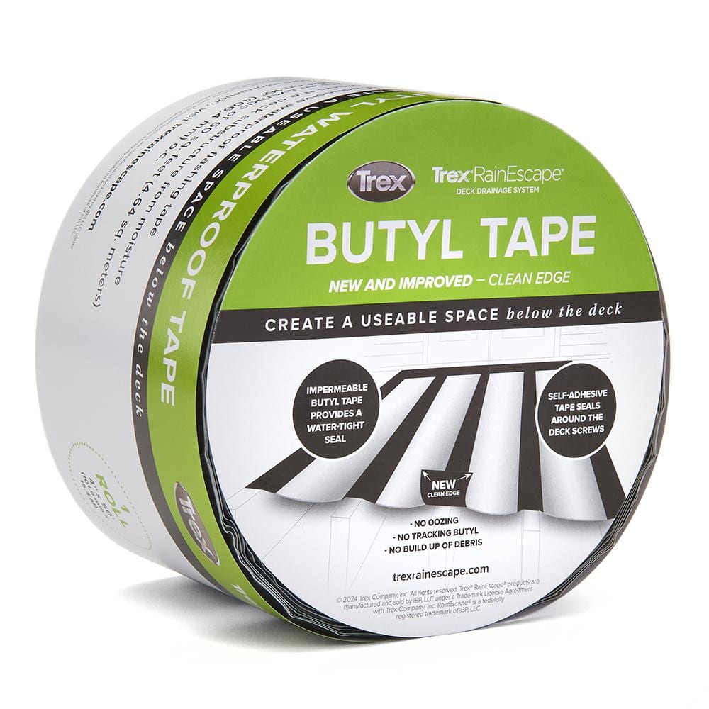 UPC 851288003036 product image for Trex 4 in. x 50 ft. RainEscape Deck Drainage System Butyl Tape Roll | upcitemdb.com