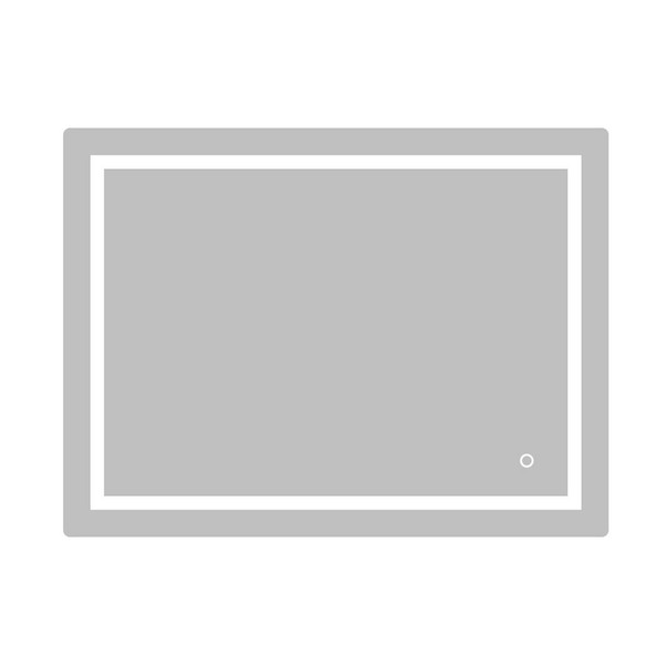 JimsMaison 32 in. W x 24 in. H Rectangular Frameless Wall-Mount Anti-Fog LED Light Bathroom Vanity Mirror with Bluetooth