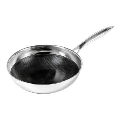 9.5 in. Non-Stick Chef's Pan in Stainless Steel