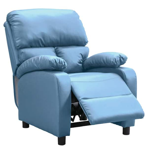 Blue Technology Leather Standard 1 Position Recliner 9013-1 Br - The 