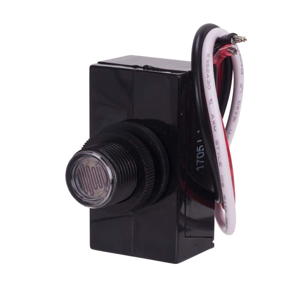 Black Polycarbonate Flush Mount Photocontrol