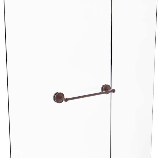 Prestige Regal 18 in. Over-the-door Shower Door Single Towel Bar in Antique Copper